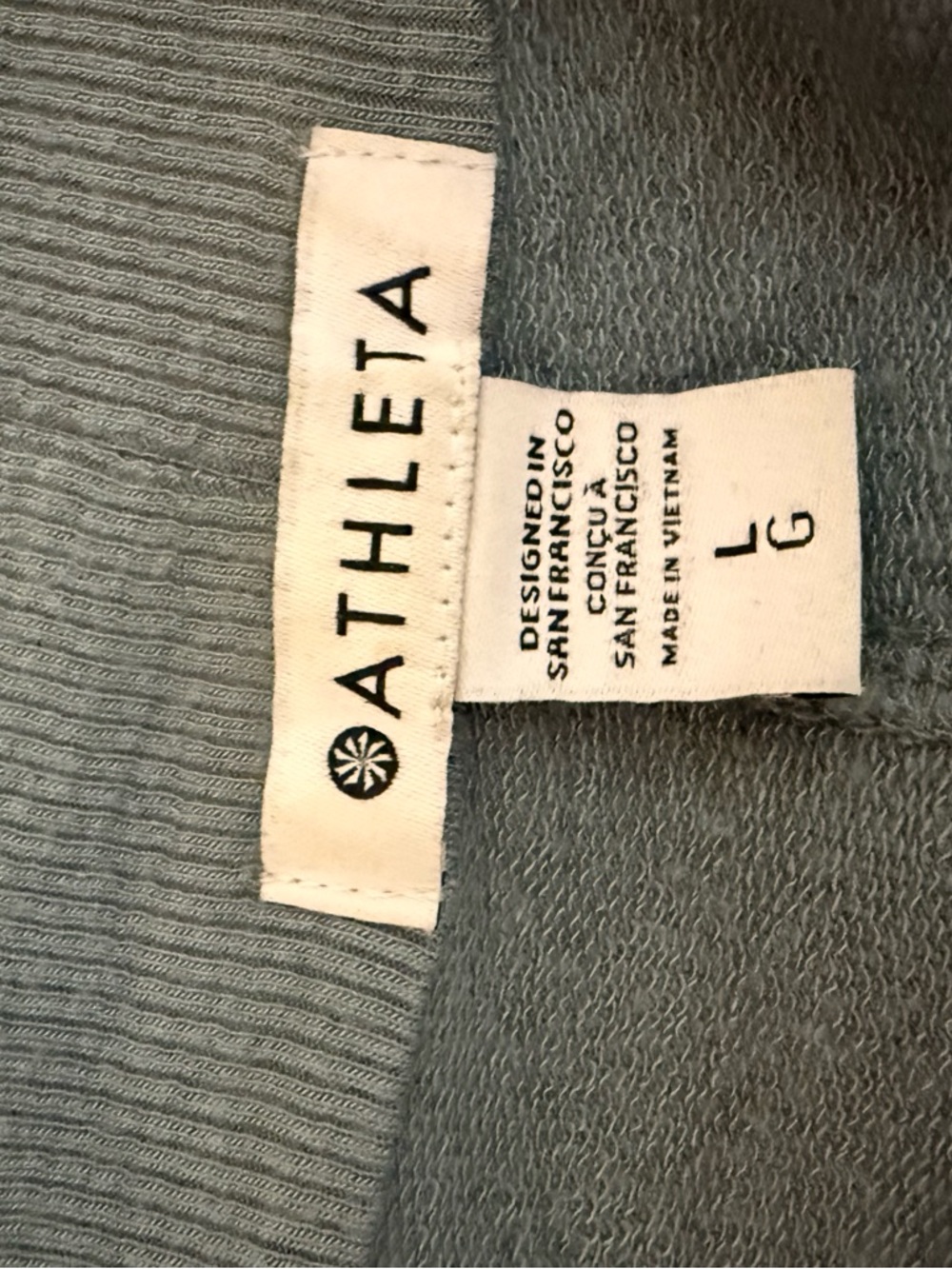 ATHLETA NIRVANA PRANAYAMA WRAP CARDIGAN - Minimalistic Grey - Size L - Picture 3 of 4